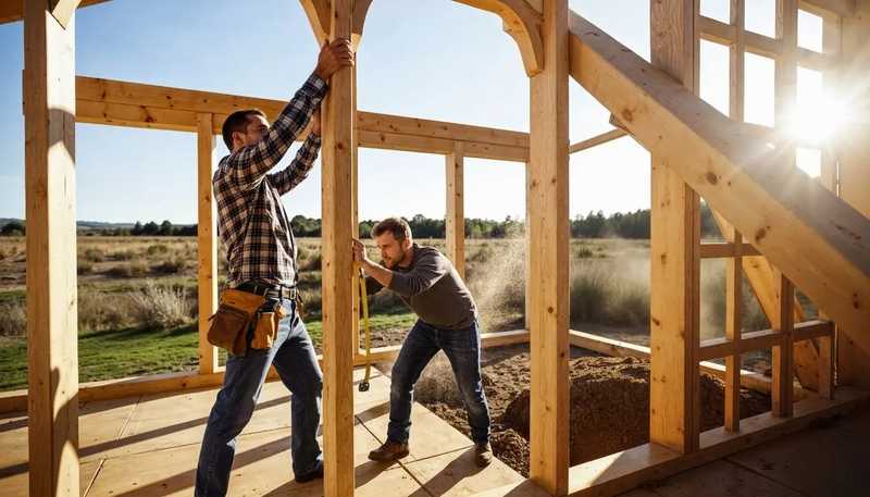 artisan et client sur chantier