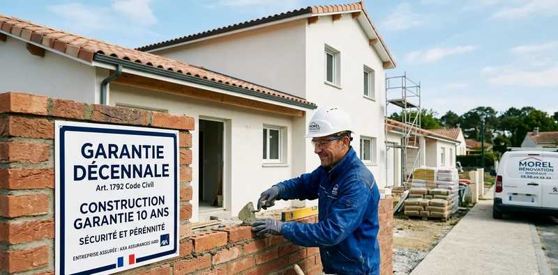 employe sur chantier maison
